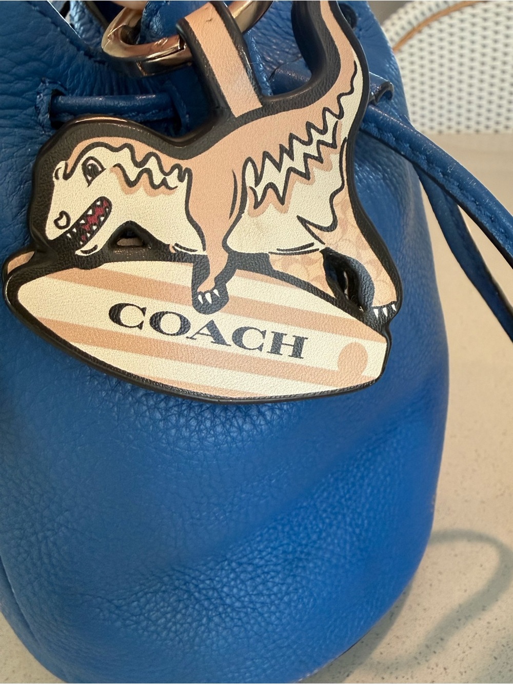 Coach VINTAGE REXY t-Rex, bag charm keychain key fob surfboard collectible - Picture 3 of 16